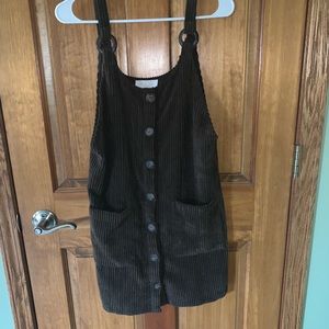 Brown jumper dress